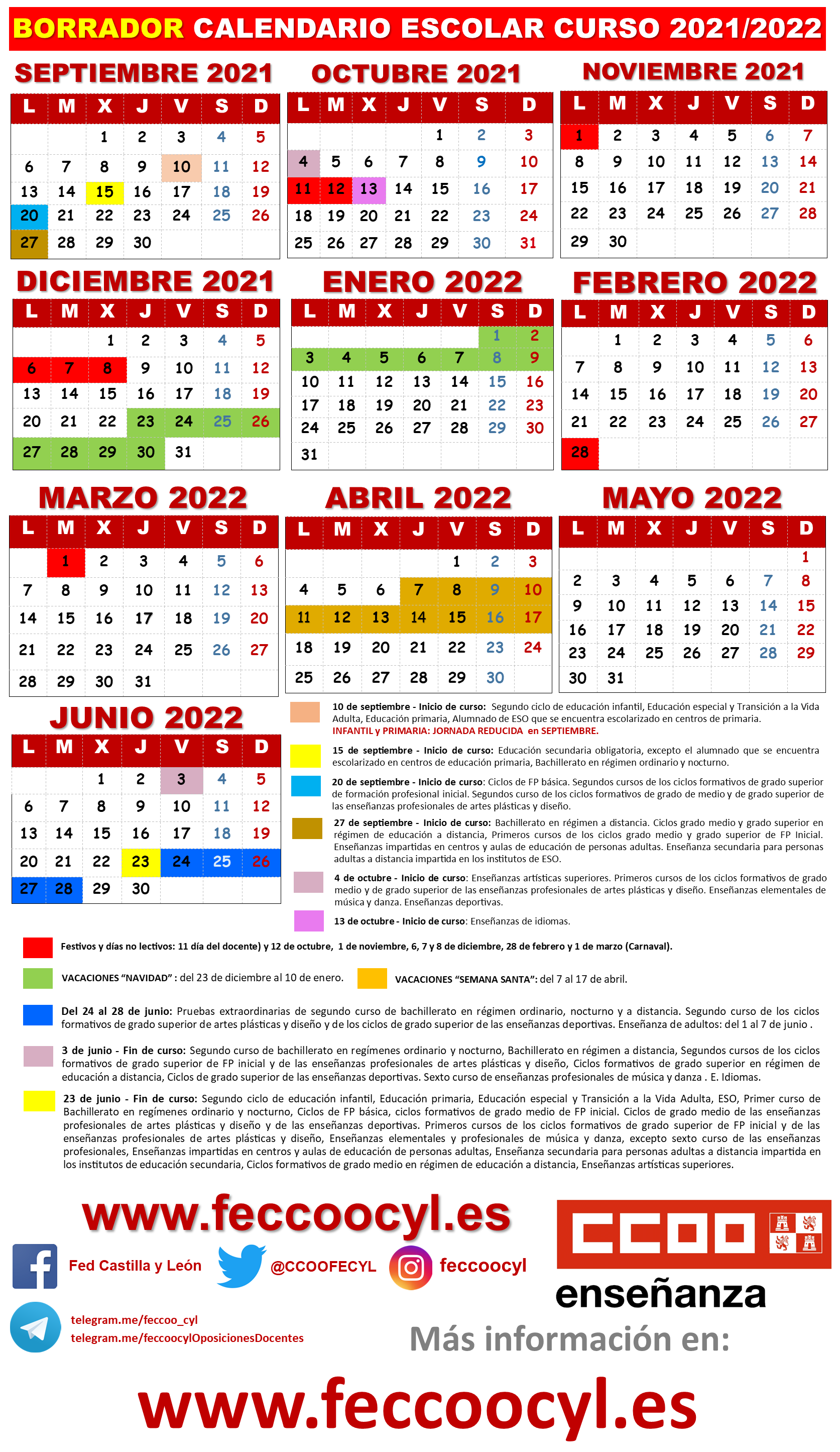 Calendario Escolar Sevilla Curso 2021 2022 Joaquimmontaner Net