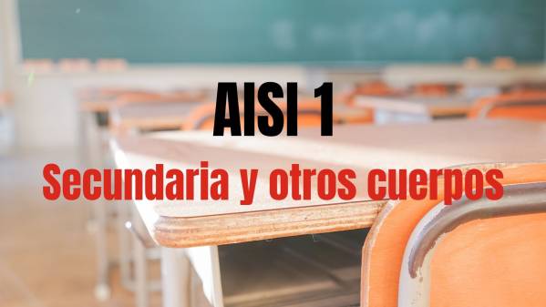 Interinos PES y otros cuerpos. AISI-1. Curso 2026/27. Nota informativa