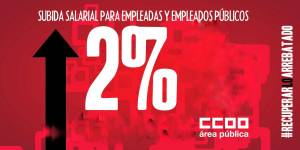 La subida del 2% llega a l@s emplead@s públicos