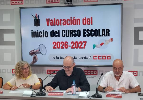 CCOO exige a la Consejería que abandone el discurso de “reclamaciones cero” y anuncia un curso de movilizaciones en la enseñanza pública de Castilla y León