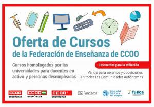 Oferta de cursos para docentes en activo y personas desempleadas 2019