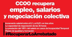 CCOO acuerda la recuperación de empleo, salarios y negociación colectiva en el sector público
