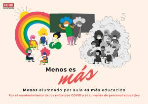 CCOO realiza una campaña de movilizaciones para exigir la prórroga de las contrataciones en educación y un inicio de curso seguro
