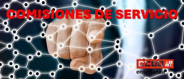 Comisión de servicios de determinados tipos de puestos del sistema educativo. Curso 2025/26. Baremación definitiva