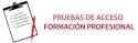 Pruebas de acceso a ciclos formativos de grado medio y superior y enseñanzas deportivas. Convocatoria