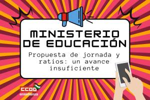 Propuesta de jornada y ratios: un avance insuficiente