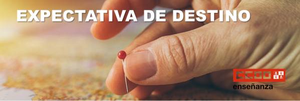 Expectativa de destino 2026/27. Concurso de Traslados. Secundaria y Otros Cuerpos e Inspectores