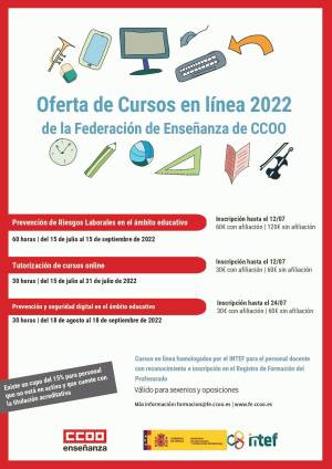 Cursos on-line julio/agosto 2022