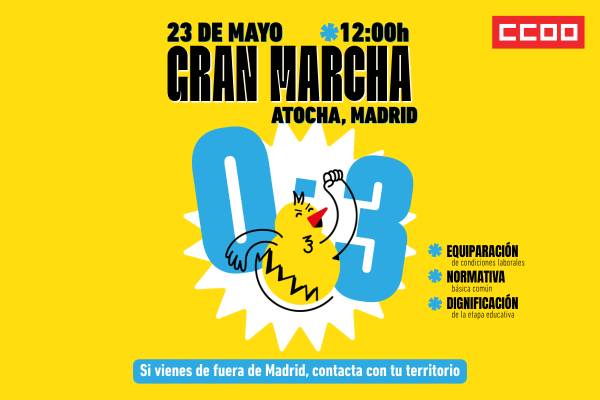 ¡Por la dignidad del 0-3! Manifestación en Madrid: 23 de mayo