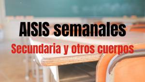 Interinos PES y otros cuerpos. AISI semana del 5 al 9 de enero de 2026