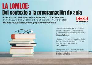 Formación online gratuita para profesorado: la LOMLOE, del contexto a la programación de aula