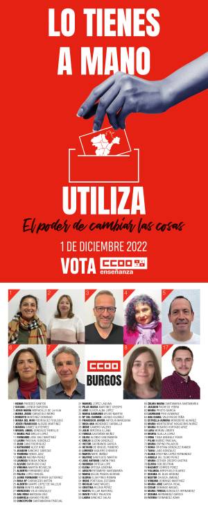 Candidatura Elecciones Junta de Personal Docente de Burgos 2022
