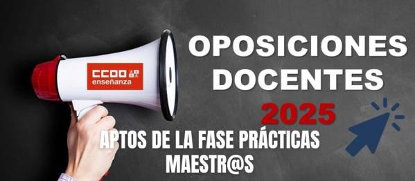 Oposiciones maestros CyL 2025. Aptos fase de prácticas