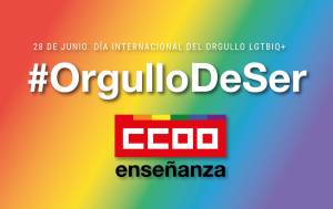 Manifiesto de la Federación de Enseñanza de CCOO en el Día Internacional del Orgullo LGTBIQ+