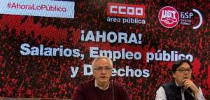 CCOO y UGT reclaman al Gobierno retomar la negociación sobre salarios y empleo público