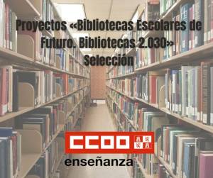 Proyectos «Bibliotecas Escolares de Futuro. Bibliotecas 2.030». Selección