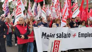 CCOO, UGT y CSIF se concentran en toda Castilla y León por la negociación, la subida salarial y la mejora de los servicios públicos