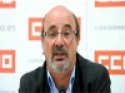 José Campos en la rueda de prensa contra el recorte educativo