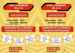 CCOO apoya la concentración de educadoras infantiles por la dignificación del sector de 0 a 3 años