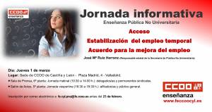 Jornada informativa de Enseñanza Pública No Universitaria