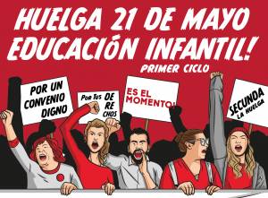 CCOO anuncia la convocatoria de huelga en el primer ciclo de Educación Infantil para el 21 de mayo