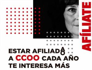 Estar afiliado/a a CCOO cada año te interesa más