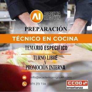 Oposiciones de Técnico en Cocina y Gastronomía en Castilla y León