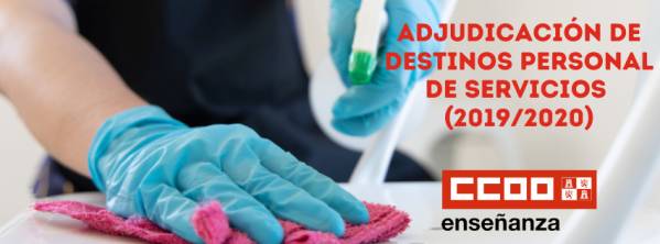 Adjudicación de  Destinos Personal de Servicios (2019/2020)
