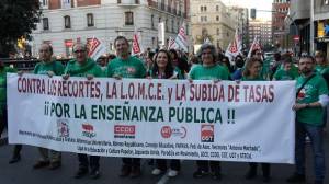 Las movilizaciones de la huelga de enseñanza muestra el hartazgo de la comunidad educativa