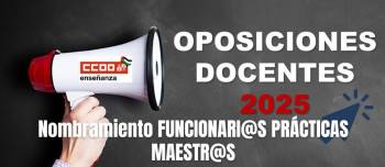 Oposiciones Maestros 2025. Nombramiento de funcionarios en prácticas