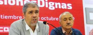 Declaración de las confederaciones sindicales de CCOO y UGT sobre la situación en Catalunya