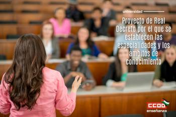 Proyecto de Real Decreto por el que se establecen las especialidades y los ámbitos de conocimiento