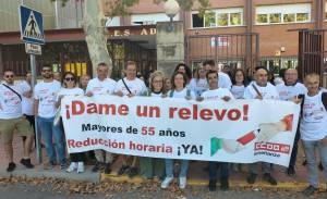 CCOO solicita una reducción de horas lectivas a docentes mayores de 55 años