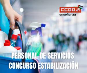 Personal de Servicios: Adjudicación de destinos estabilización mediante concurso