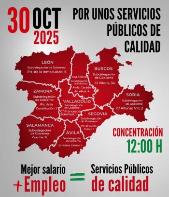 CCOO, UGT y CSIF convocarán huelga en diciembre si Función Pública sigue sin negociar la subida salarial