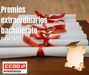 Premios extraordinarios Bachillerato curso 24/25