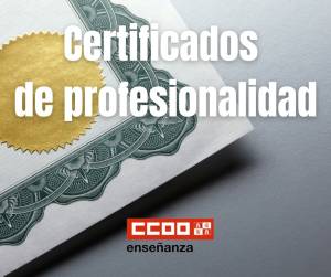 Familias profesionales. Certificados de profesionalidad
