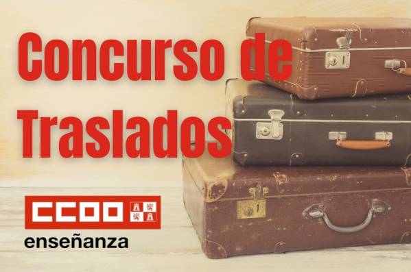 Concurso de traslados. Secundaria y otros cuerpos. Convocatoria curso 2025/26
