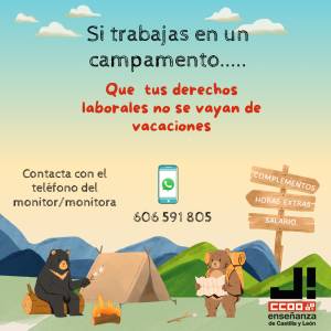 CCOO lanza una campaña de asesoramiento e información para campamentos de verano