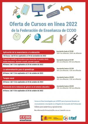Cursos on-line septiembre 2022