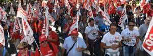 CCOO de Castilla y León lleva un millar de personas hasta Madrid para defender unas pensiones dignas