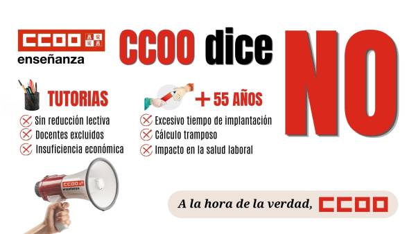 Acuerdo para la mejora de las tutorías y reducción del horario lectivo para el personal docente mayor de 55 años