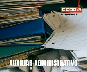 Auxiliar Administrativo. Adjudicación de plazas del proceso de estabilización mediante concurso