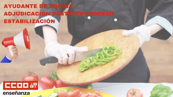 Ayudante de Cocina Proceso de Estabilización Concurso: Adjudicación de destinos