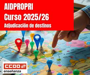 AIDPROPRI 2025/2026. Maestros. Adjudicación de destinos