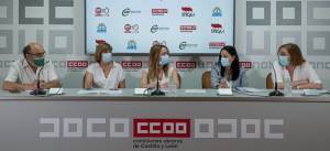 Rueda de prensa OOSS Mesa Sectorial Educación. Presentación de los resultados de la encuestas dirigida a los equipos directivos