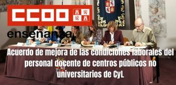 Nuevo acuerdo para la mejora de las condiciones laborales del profesorado