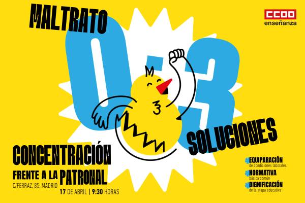 CCOO sigue luchando por avances reales para las trabajadoras del 0-3