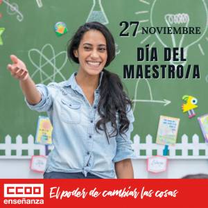 CCOO reivindica mejores condiciones laborales y más reconocimiento para el profesorado