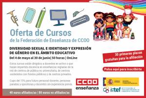 Curso &quot;Diversidad sexual e identidad y expresión de género en el ámbito educativo&quot;